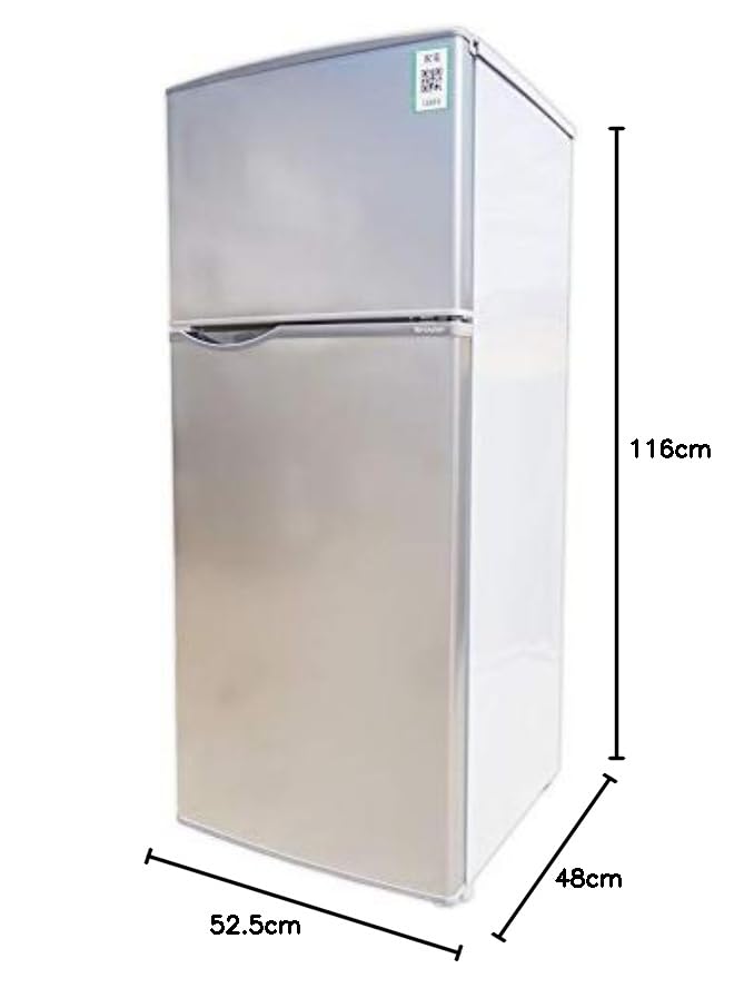 A397◆動作良好！SHARP 2ドア冷蔵庫 「SJ-H12D-S」118 L Amazon.co.jp: シャープ SHARP 冷蔵庫 118L(幅48cm) 右開き
